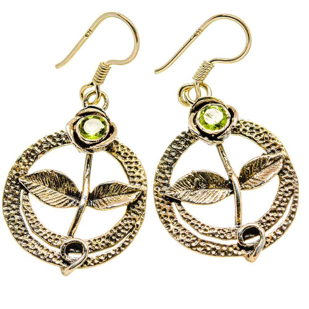 Peridot Earrings handcrafted by Anasilvercos - EARR413951