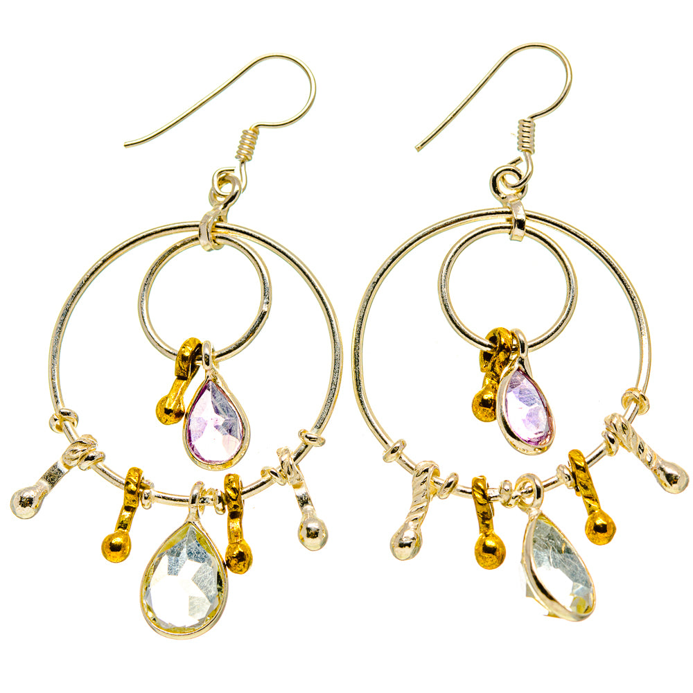 Green Amethyst Earrings handcrafted by Anasilvercos - EARR413971