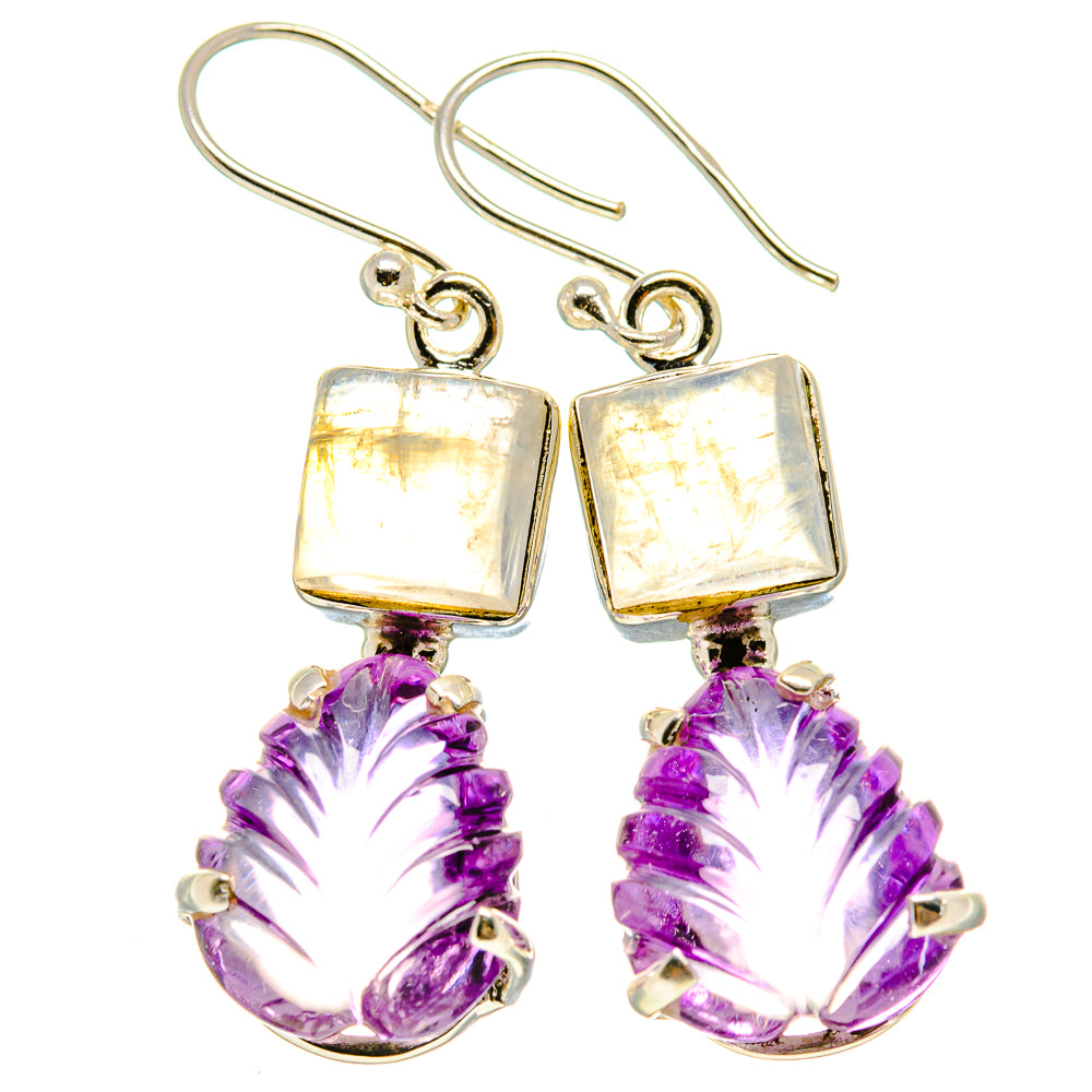 Amethyst Earrings handcrafted by Anasilvercos - EARR413996