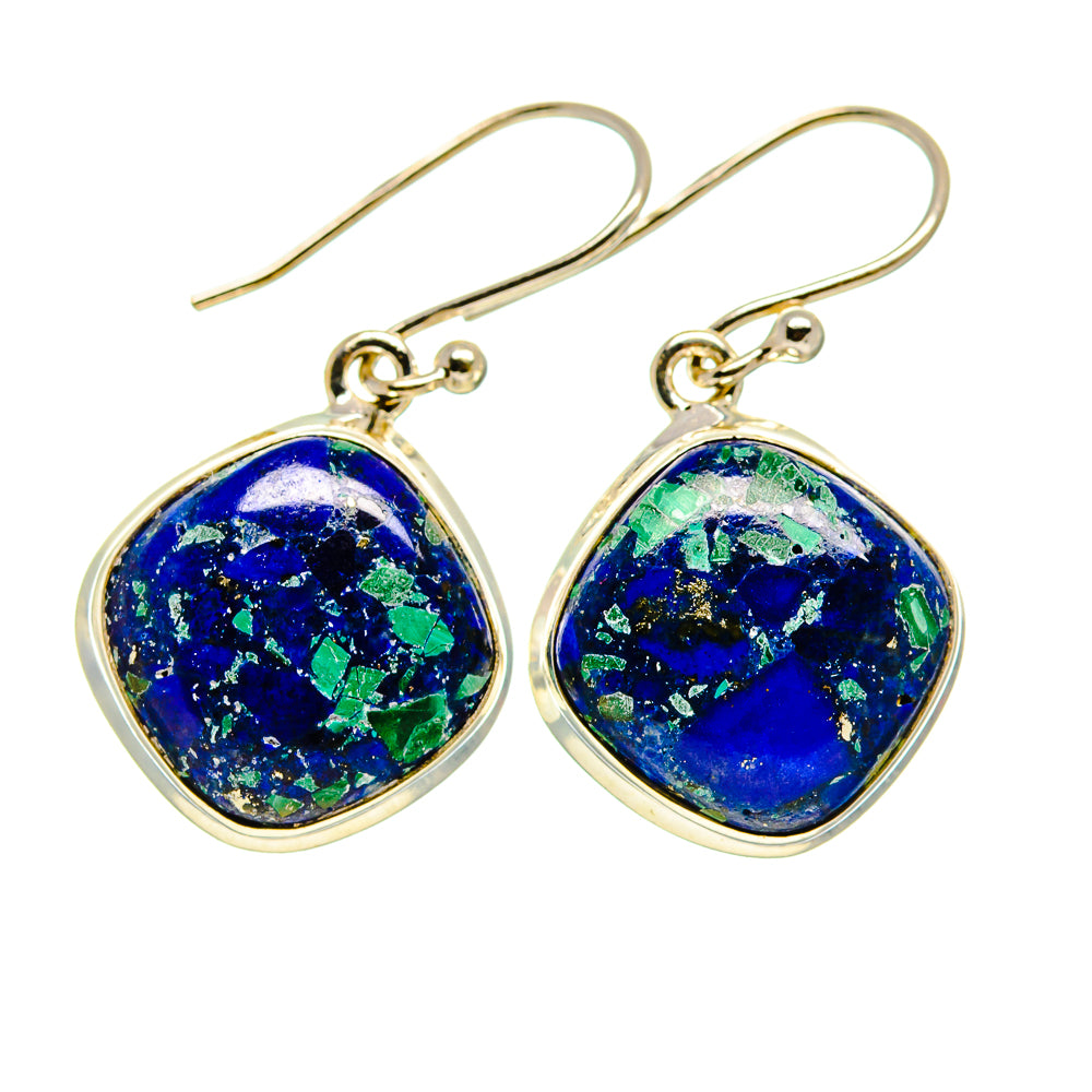 Azurite Earrings handcrafted by Anasilvercos - EARR413999