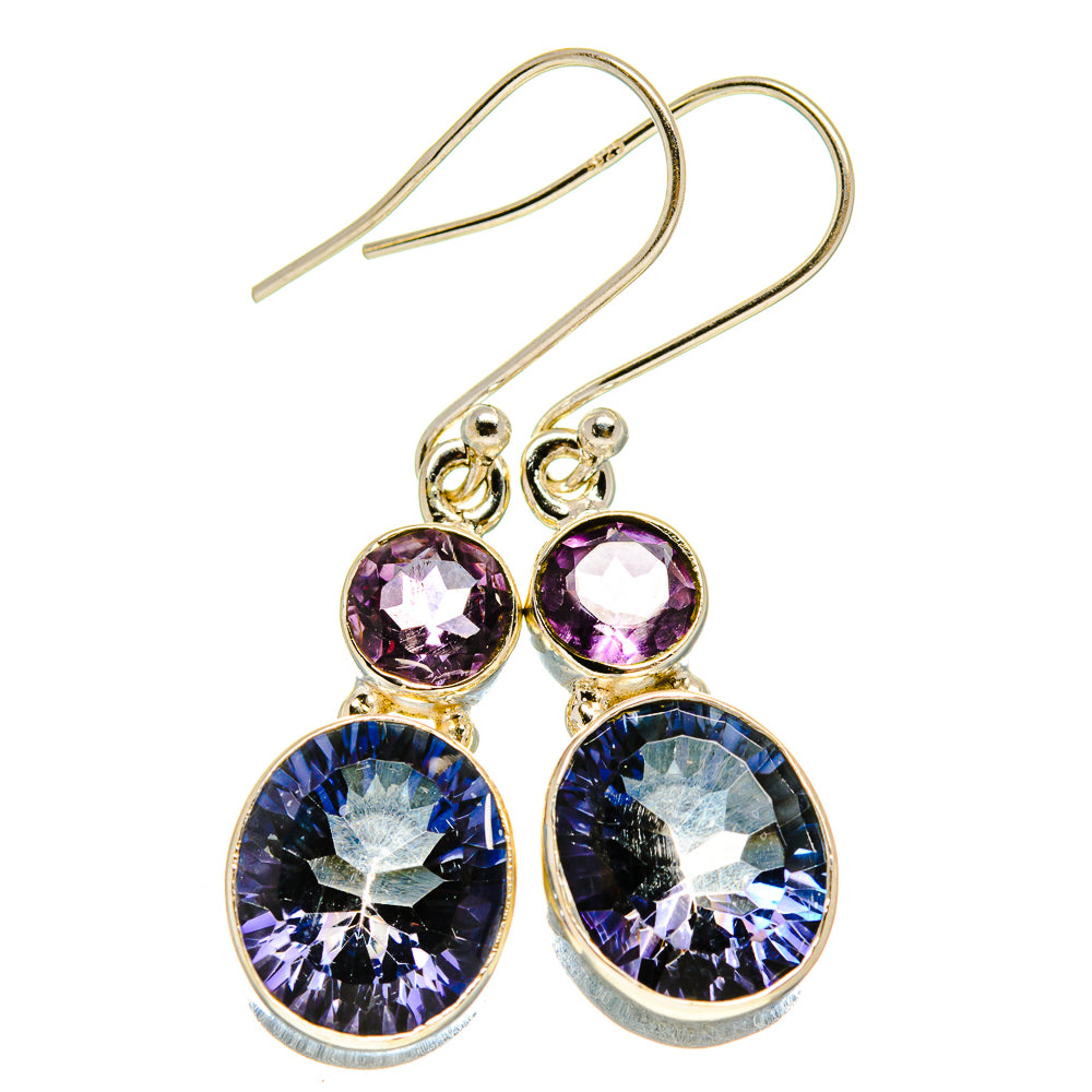 Blue Mystic Topaz Earrings handcrafted by Anasilvercos - EARR414010