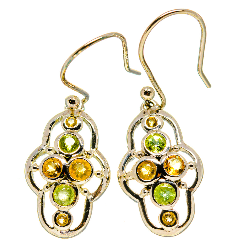 Peridot Earrings handcrafted by Anasilvercos - EARR414013