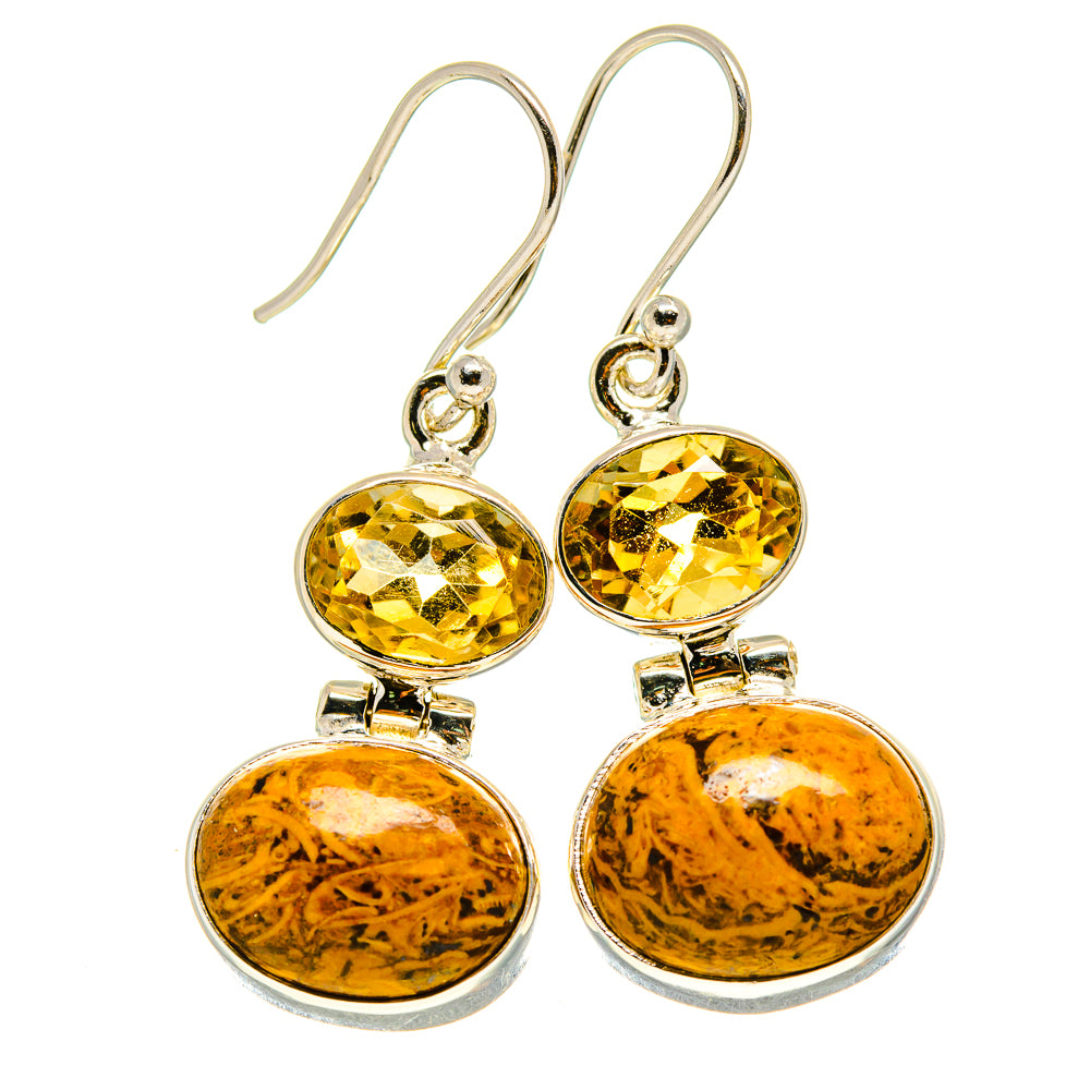 Picture Jasper Earrings handcrafted by Anasilvercos - EARR414019