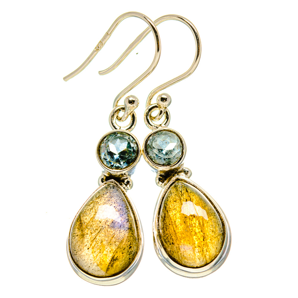 Labradorite Earrings handcrafted by Anasilvercos - EARR414021