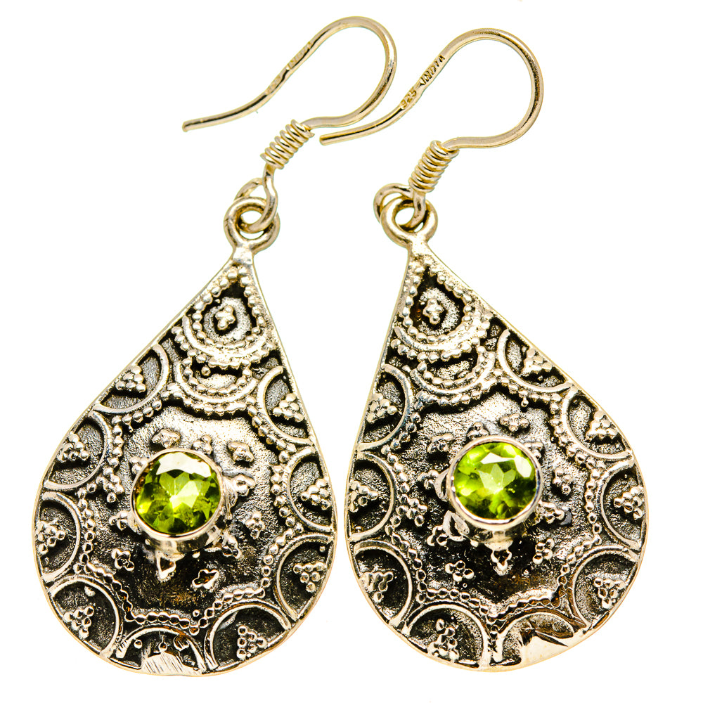 Peridot Earrings handcrafted by Anasilvercos - EARR414025