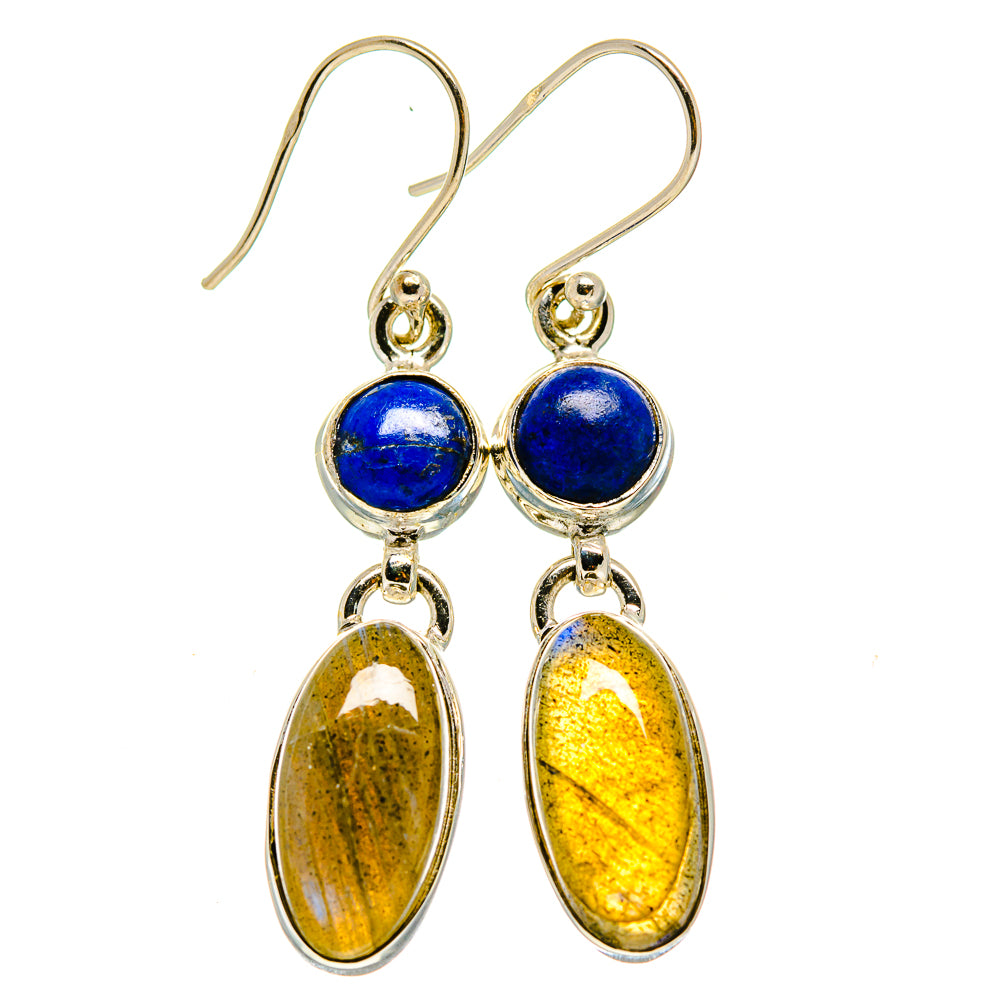 Labradorite Earrings handcrafted by Anasilvercos - EARR414026