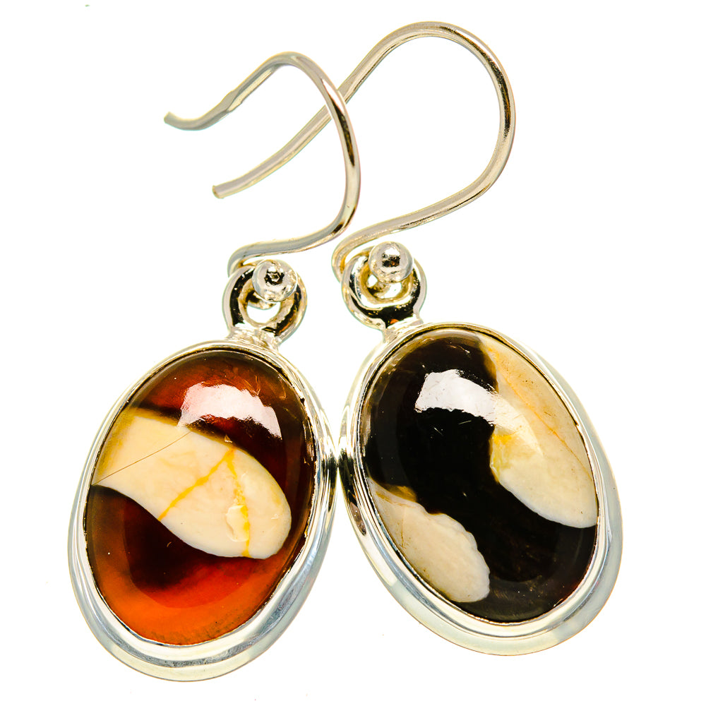 Peanut Wood Jasper Earrings handcrafted by Anasilvercos - EARR414034