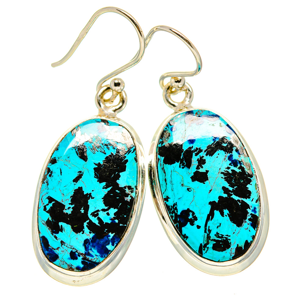 Shattuckite Earrings handcrafted by Anasilvercos - EARR414046