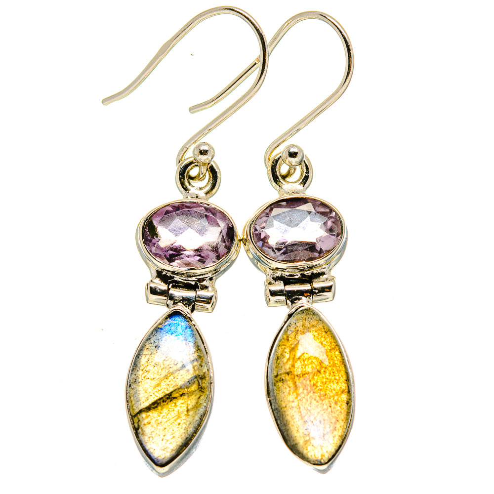 Labradorite Earrings handcrafted by Anasilvercos - EARR414048