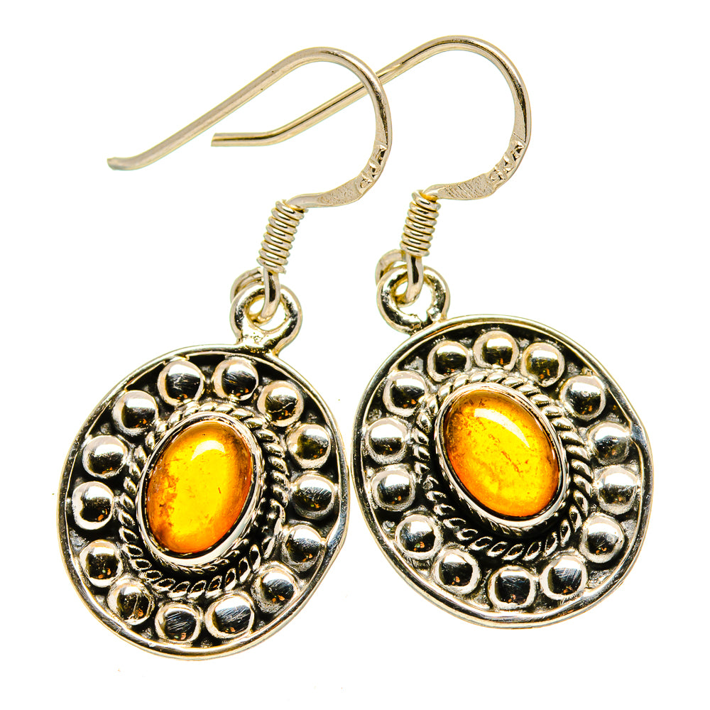 Carnelian Earrings handcrafted by Anasilvercos - EARR414074