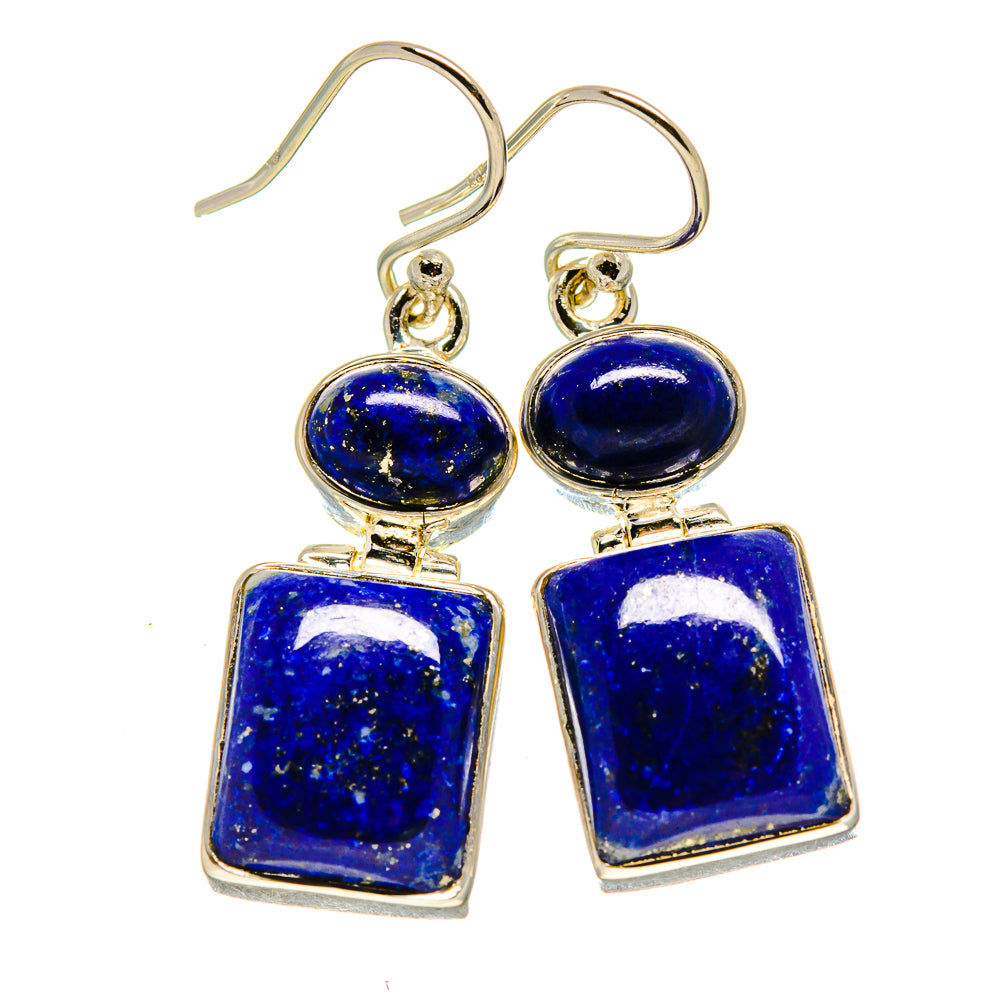 Lapis Lazuli Earrings handcrafted by Anasilvercos - EARR414088