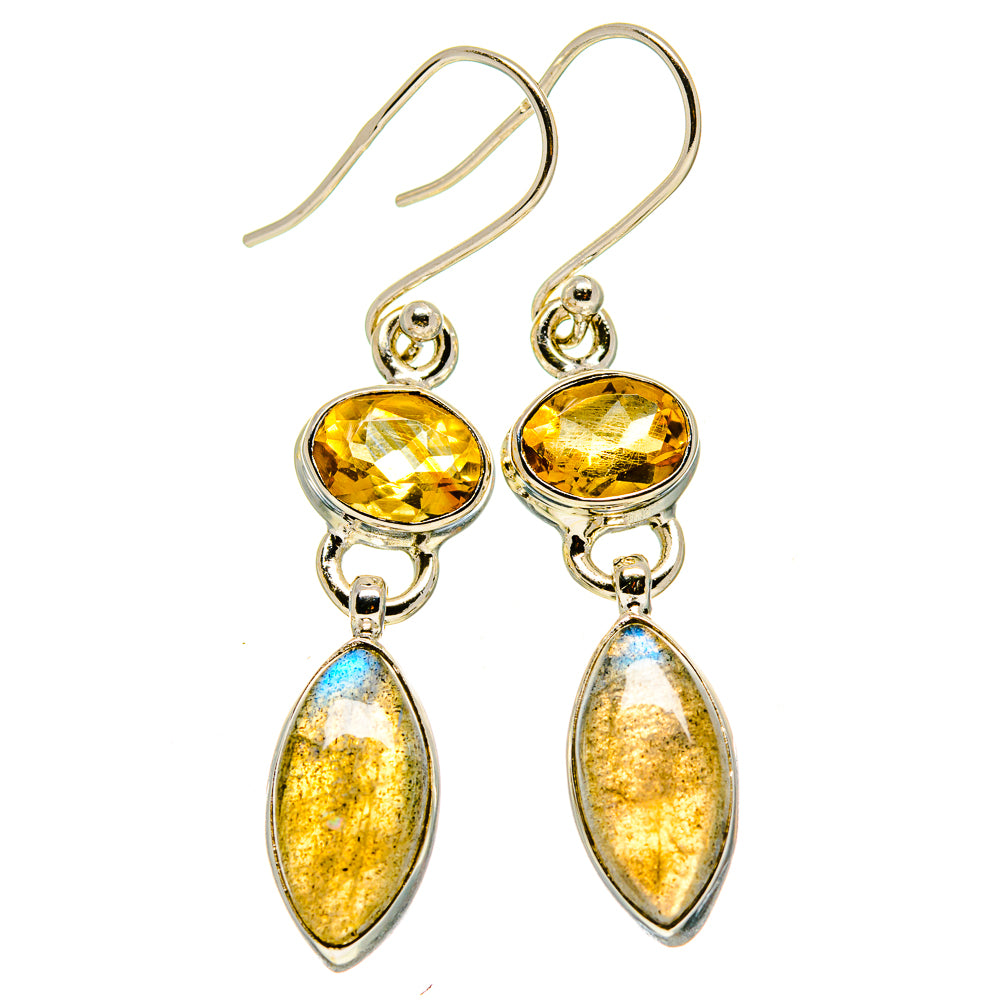 Labradorite Earrings handcrafted by Anasilvercos - EARR414105