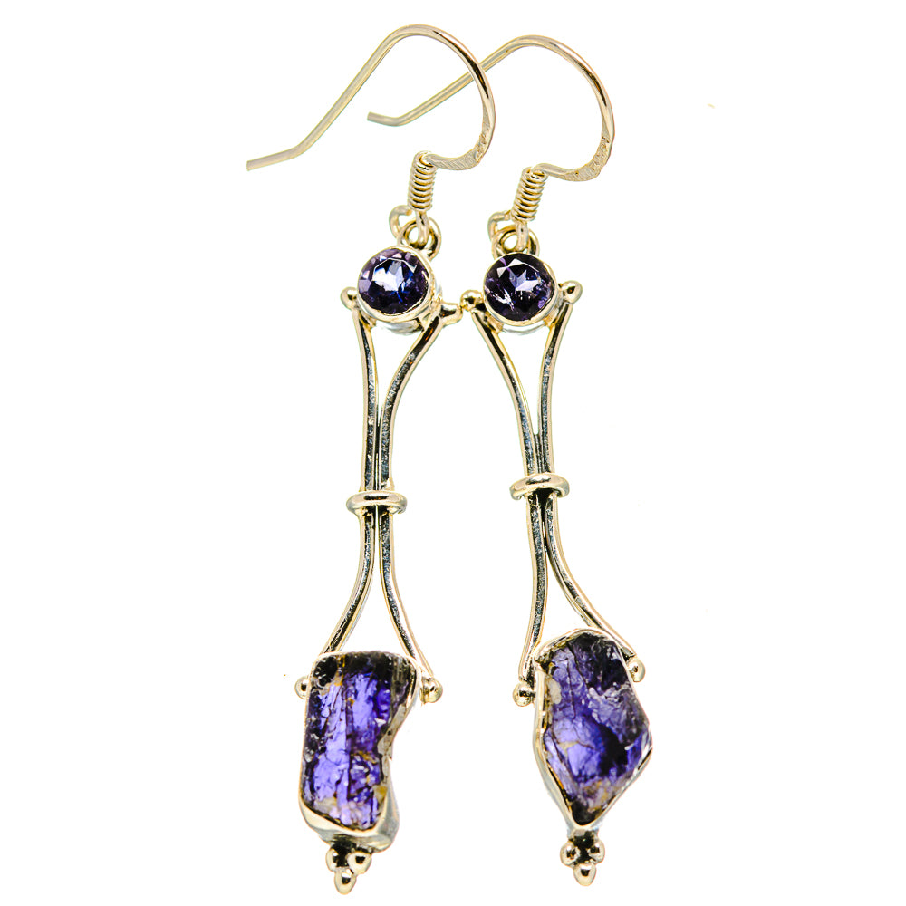 Tanzanite Earrings handcrafted by Anasilvercos - EARR414106