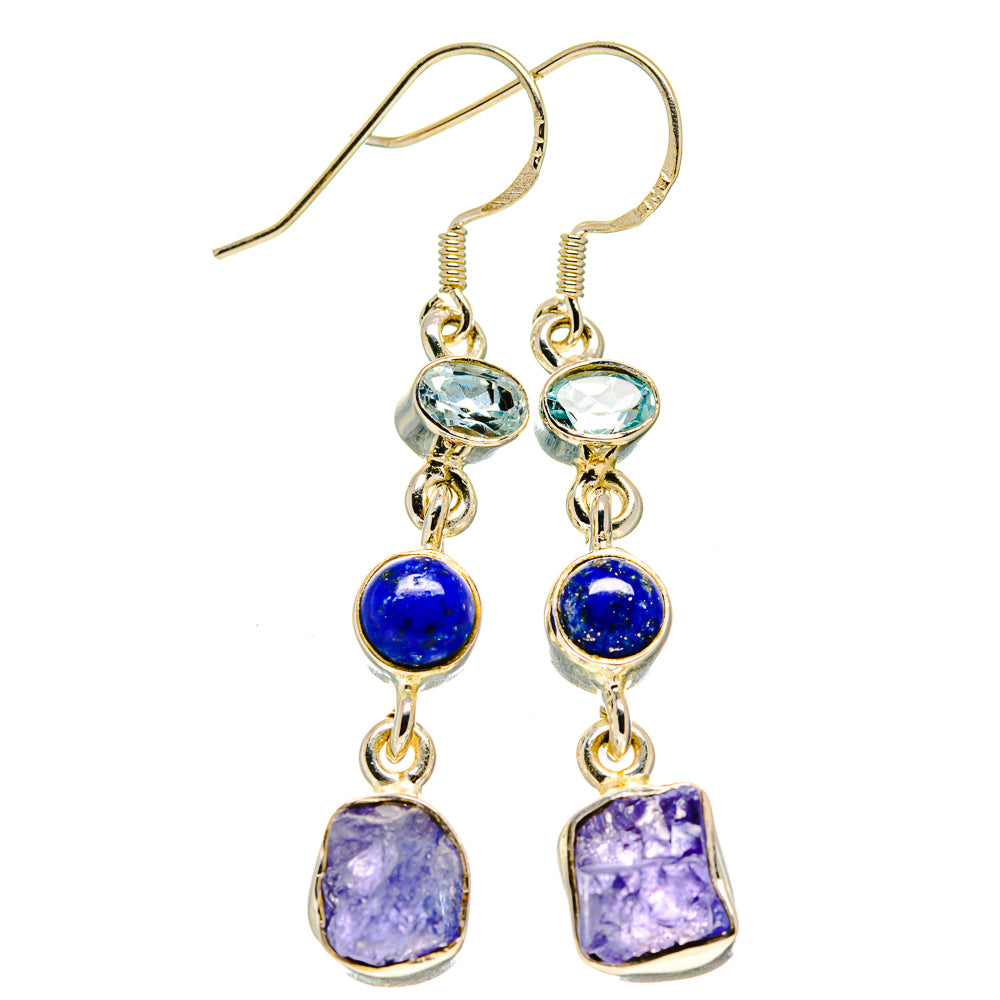 Tanzanite Earrings handcrafted by Anasilvercos - EARR414108