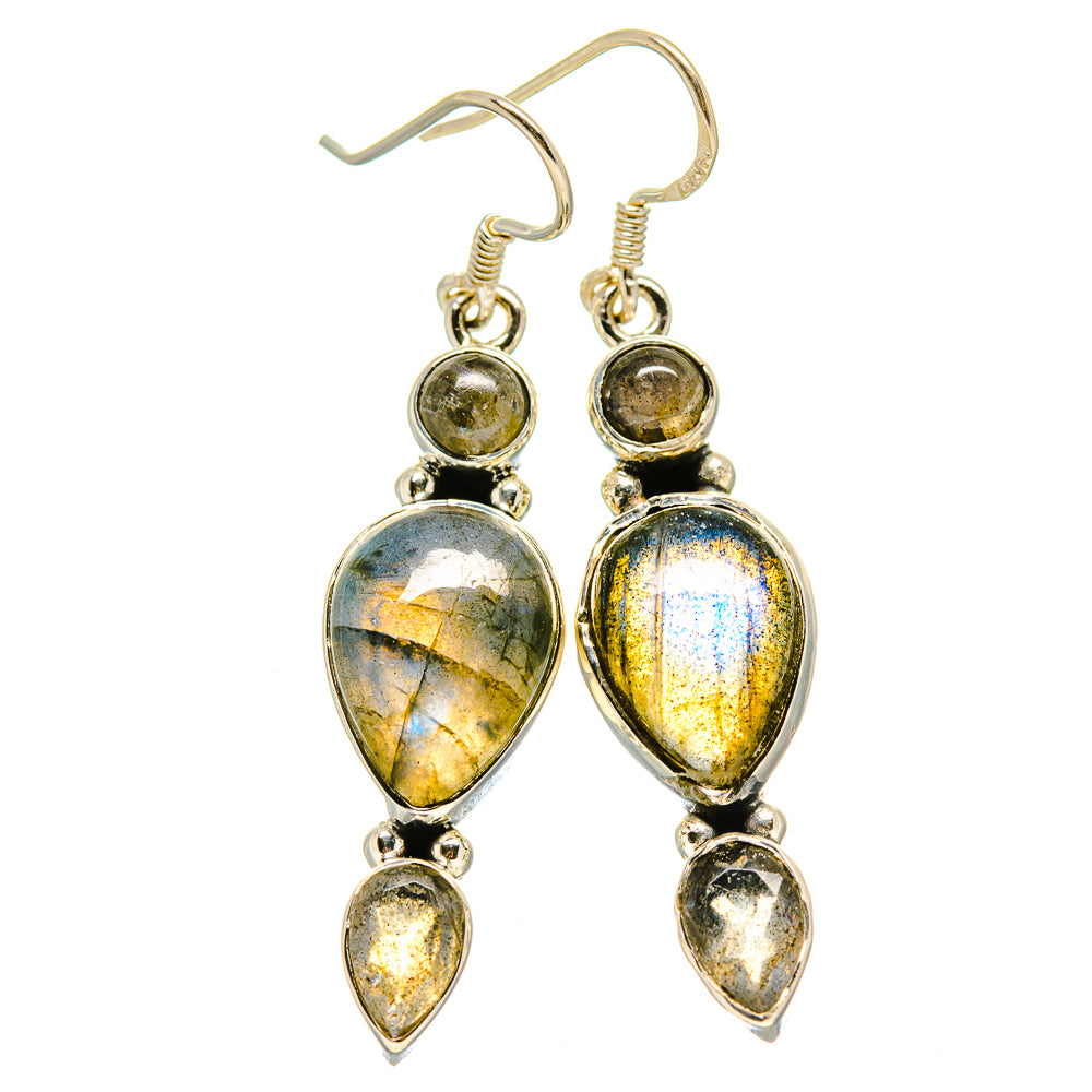Labradorite Earrings handcrafted by Anasilvercos - EARR414110