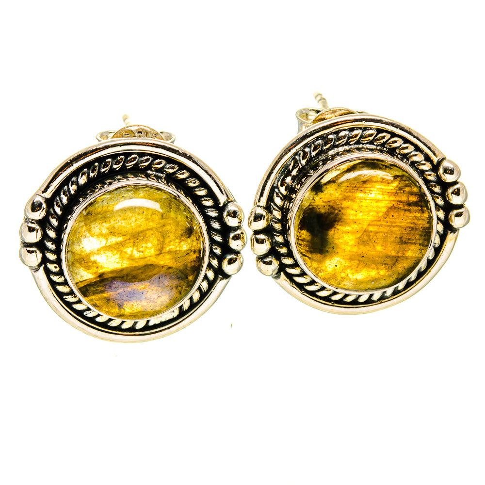 Labradorite Earrings handcrafted by Anasilvercos - EARR414128