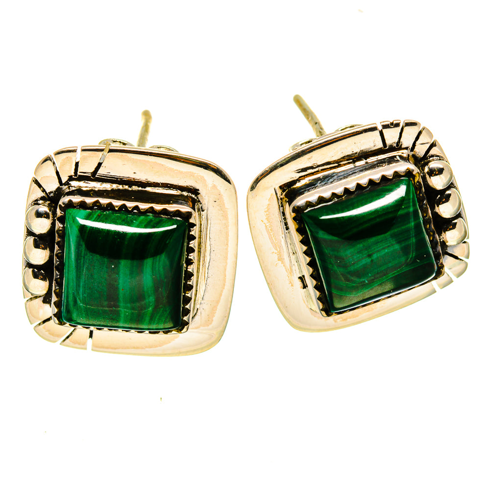 Malachite Earrings handcrafted by Anasilvercos - EARR414140