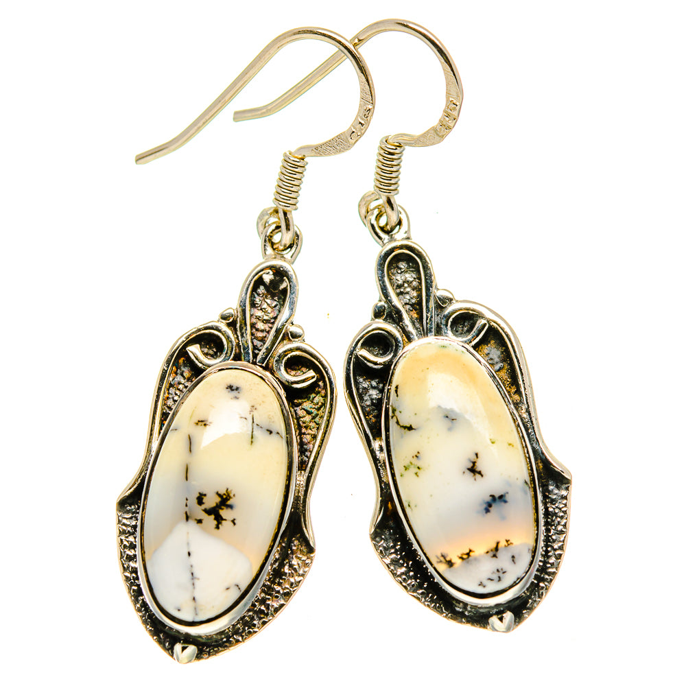 Dendritic Opal Earrings handcrafted by Anasilvercos - EARR414146