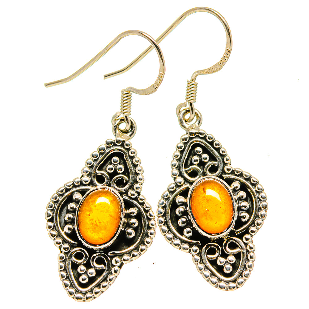 Carnelian Earrings handcrafted by Anasilvercos - EARR414153