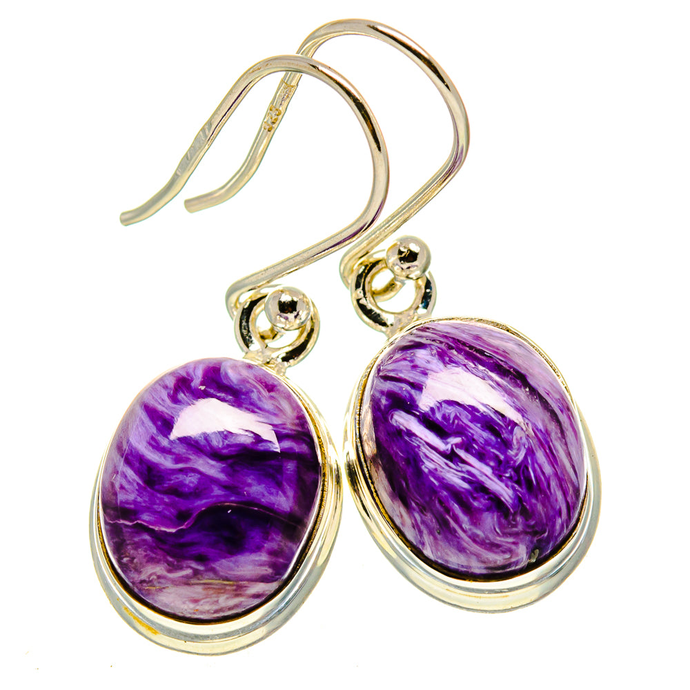 Charoite Earrings handcrafted by Anasilvercos - EARR414155