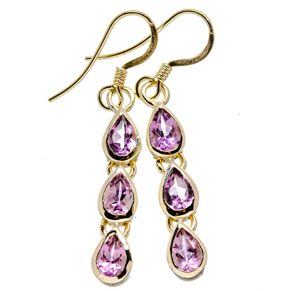 Amethyst Earrings handcrafted by Anasilvercos - EARR414167