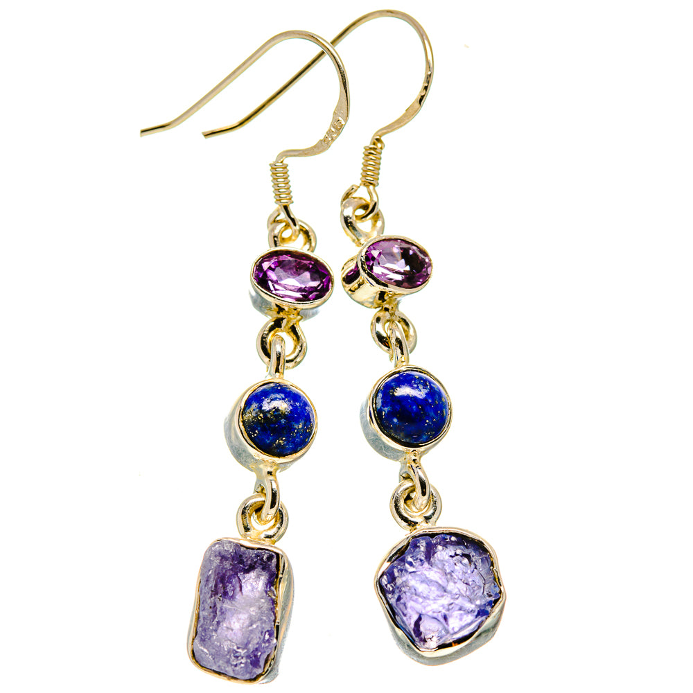 Tanzanite Earrings handcrafted by Anasilvercos - EARR414181