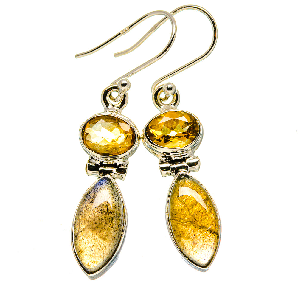 Labradorite Earrings handcrafted by Anasilvercos - EARR414185