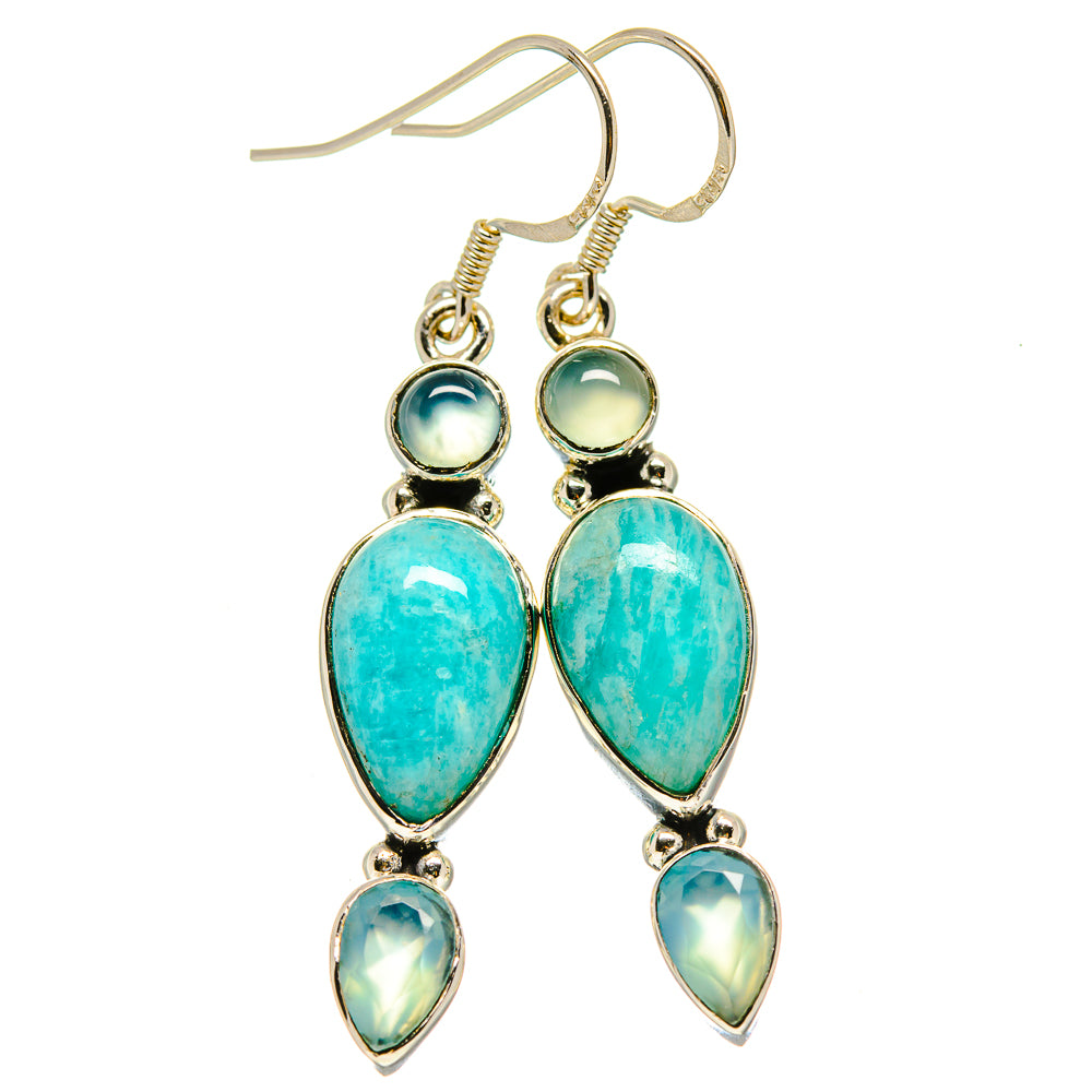 Amazonite Earrings handcrafted by Anasilvercos - EARR414187