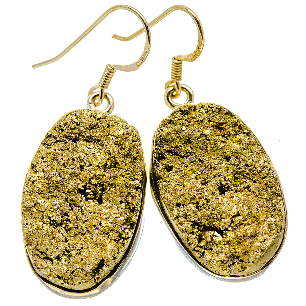 Pyrite Earrings handcrafted by Anasilvercos - EARR414191