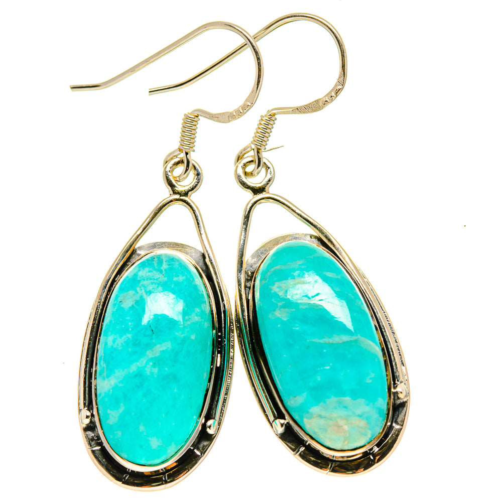 Amazonite Earrings handcrafted by Anasilvercos - EARR414193