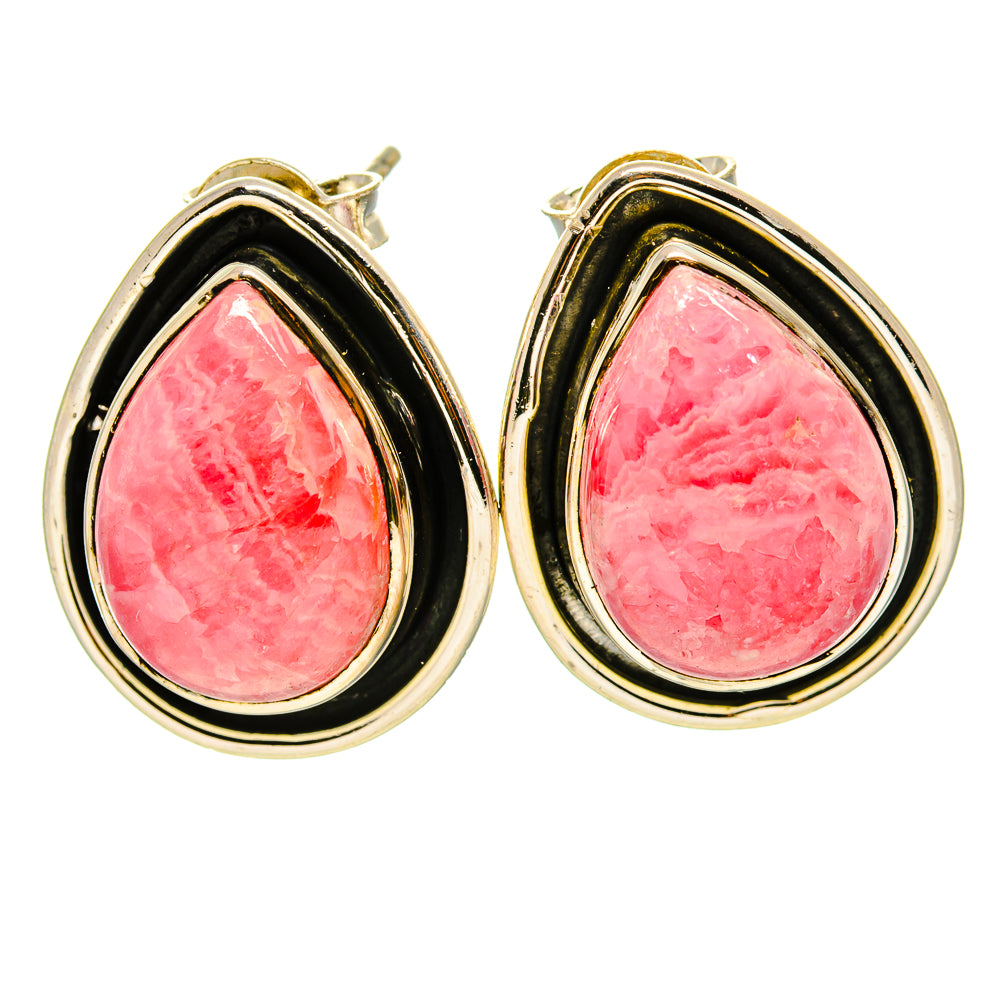 Rhodochrosite Earrings handcrafted by Anasilvercos - EARR414201