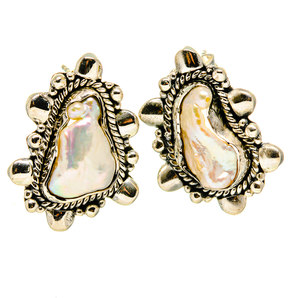 Mother Of Pearl Earrings handcrafted by Anasilvercos - EARR414208