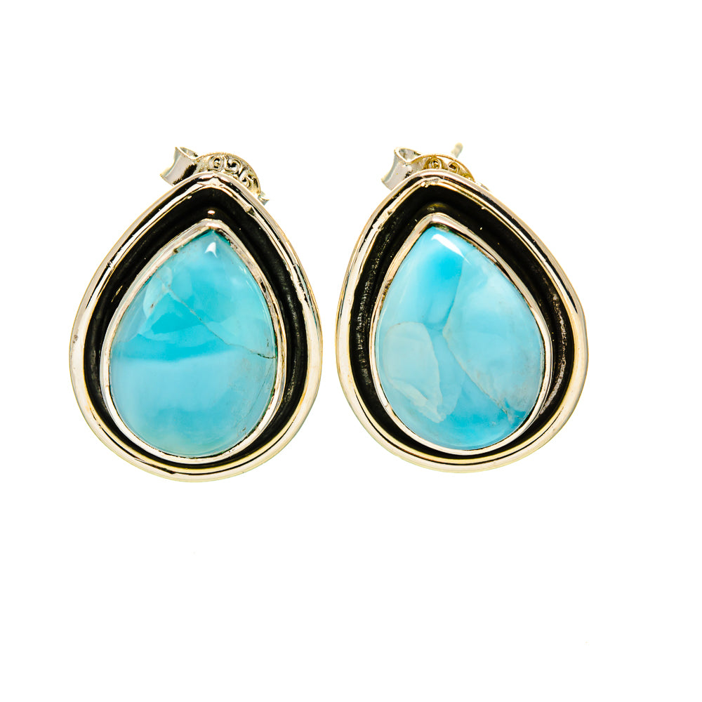 Larimar Earrings handcrafted by Anasilvercos - EARR414210
