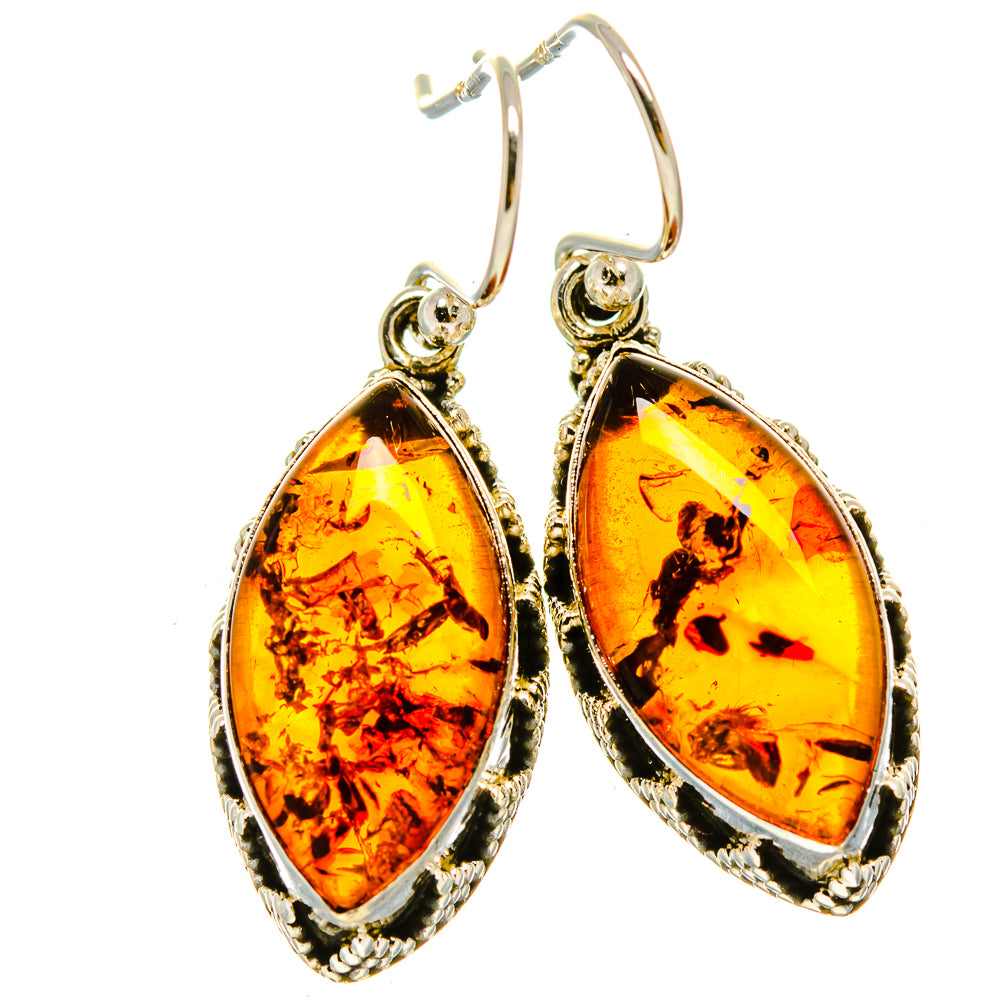 Baltic Amber Earrings handcrafted by Anasilvercos - EARR414225