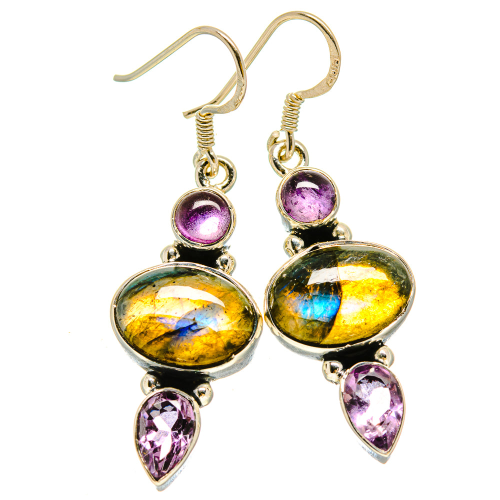 Labradorite Earrings handcrafted by Anasilvercos - EARR414250