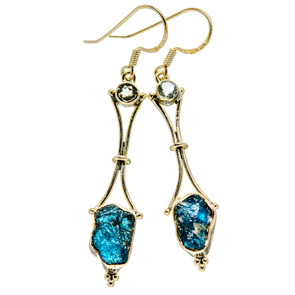 Blue Fluorite Earrings handcrafted by Anasilvercos - EARR414253