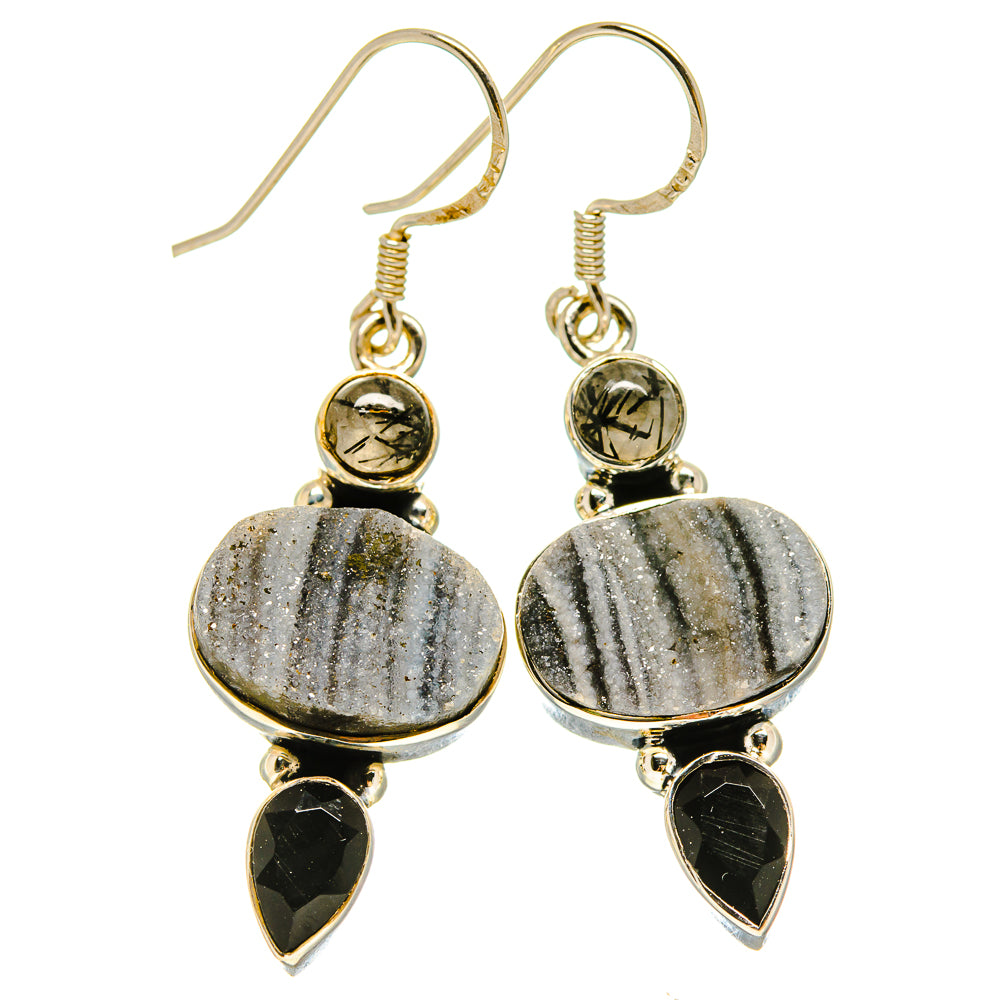 Desert Druzy Earrings handcrafted by Anasilvercos - EARR414260