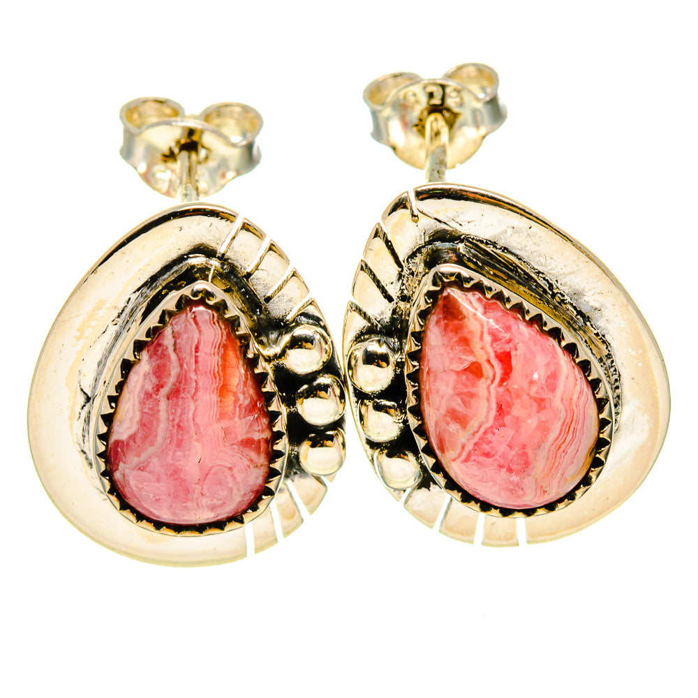 Rhodochrosite Earrings handcrafted by Anasilvercos - EARR414268