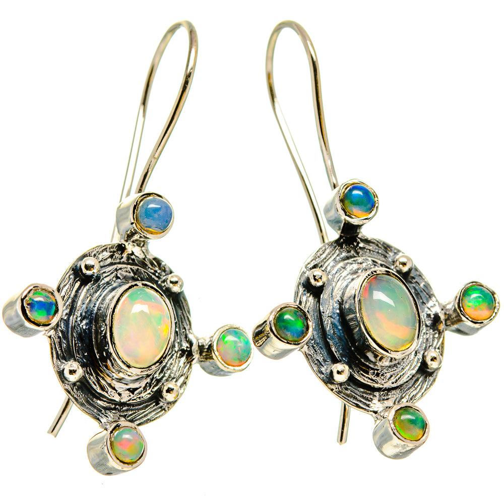 Ethiopian Opal Earrings handcrafted by Anasilvercos - EARR414272