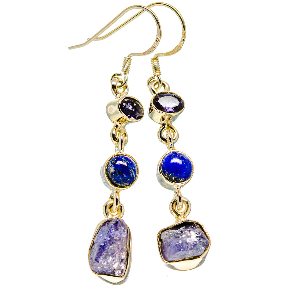 Tanzanite Earrings handcrafted by Anasilvercos - EARR414274