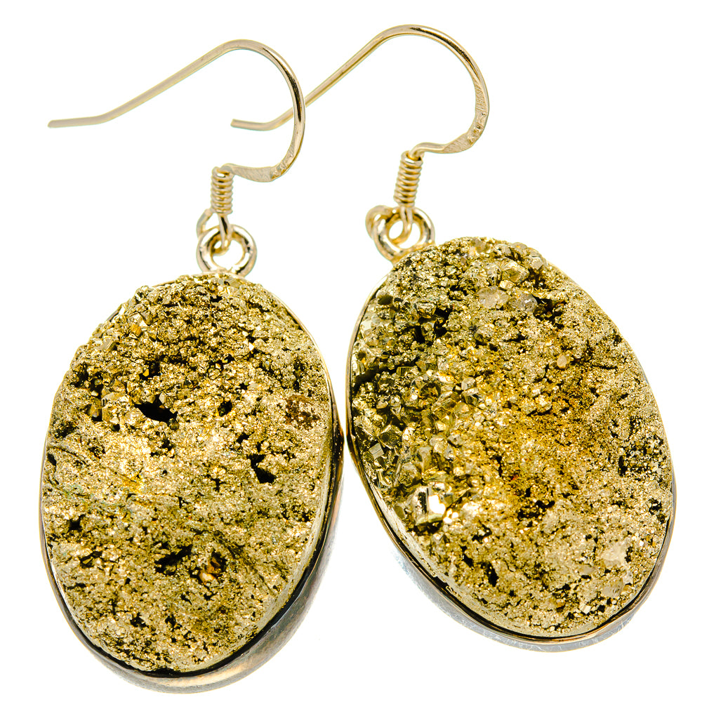 Pyrite Earrings handcrafted by Anasilvercos - EARR414277
