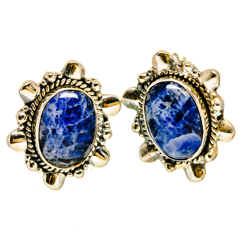Sodalite Earrings handcrafted by Anasilvercos - EARR414280