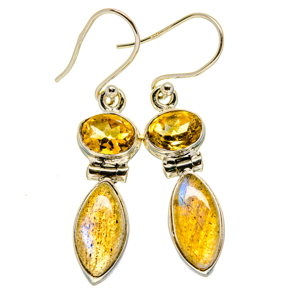 Labradorite Earrings handcrafted by Anasilvercos - EARR414309