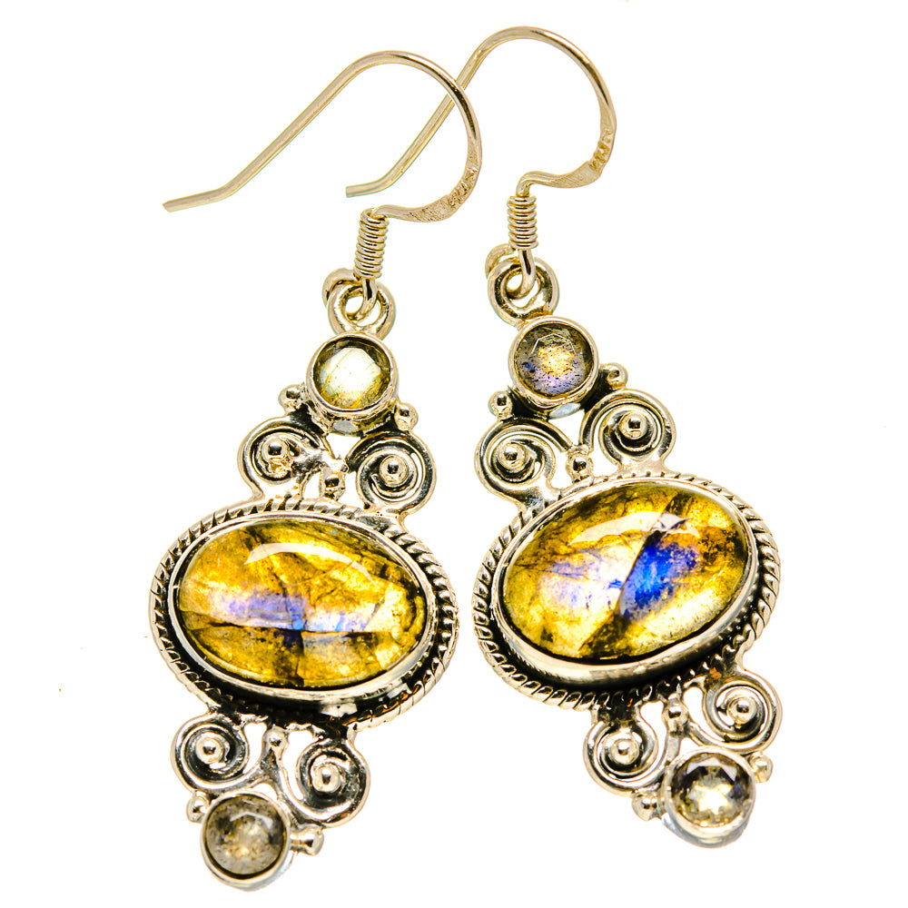 Labradorite Earrings handcrafted by Anasilvercos - EARR414313