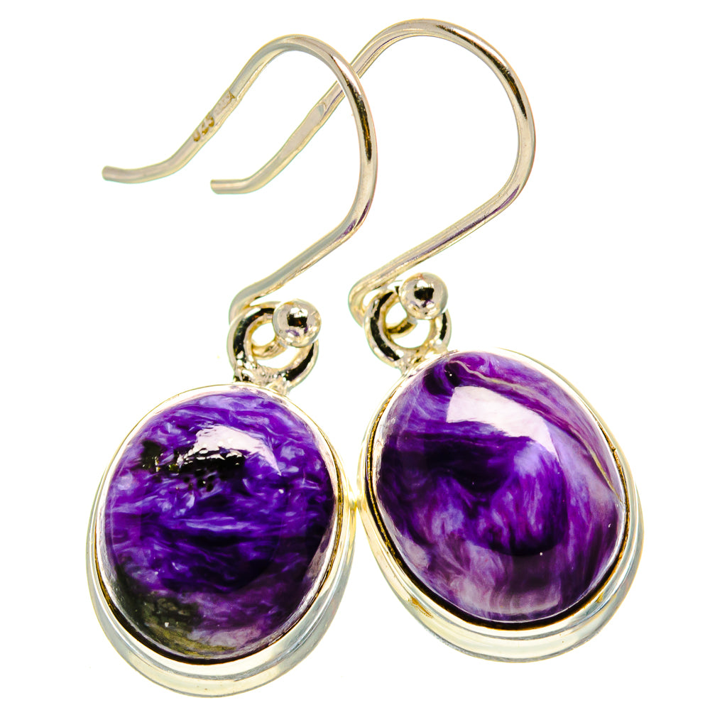 Charoite Earrings handcrafted by Anasilvercos - EARR414316