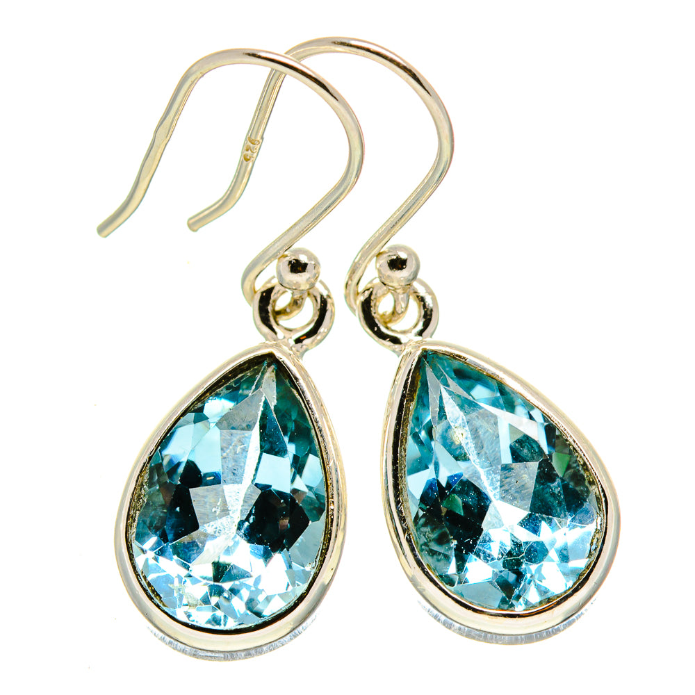 Blue Topaz Earrings handcrafted by Anasilvercos - EARR414319