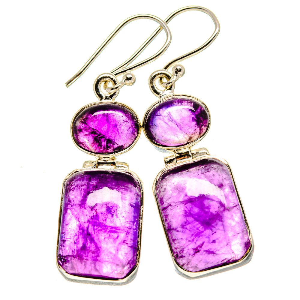 Amethyst Earrings handcrafted by Anasilvercos - EARR414320