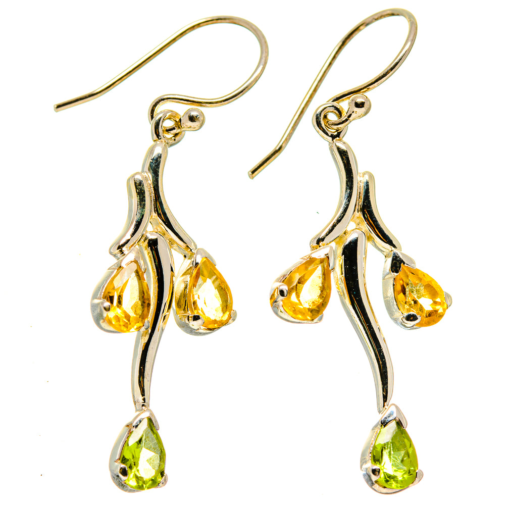 Citrine Earrings handcrafted by Anasilvercos - EARR414344