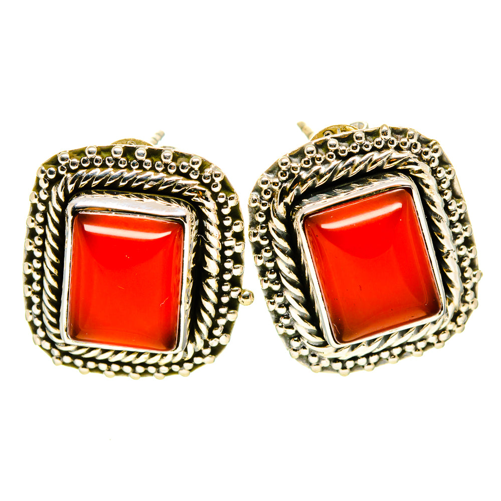 Carnelian Earrings handcrafted by Anasilvercos - EARR414355