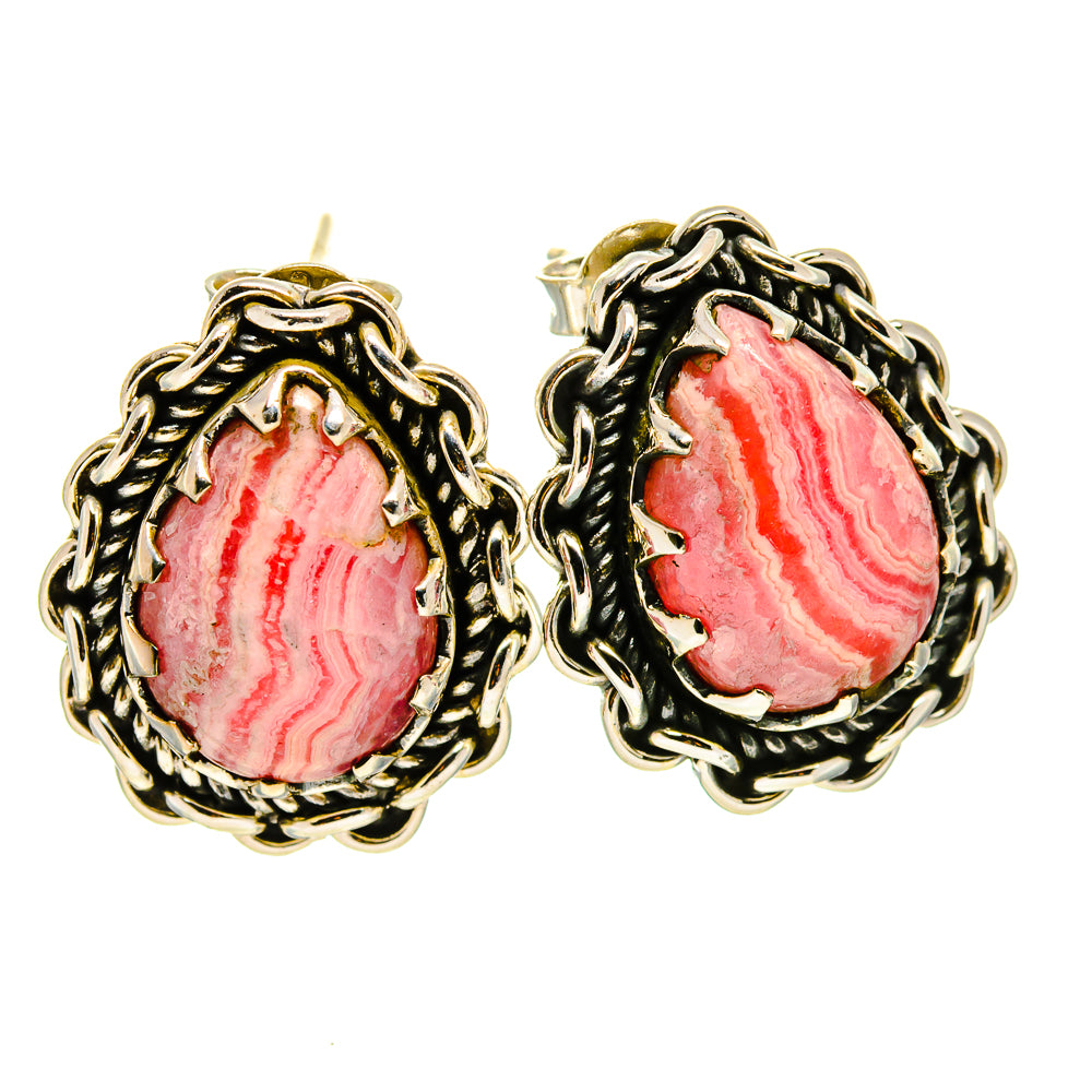 Rhodochrosite Earrings handcrafted by Anasilvercos - EARR414367